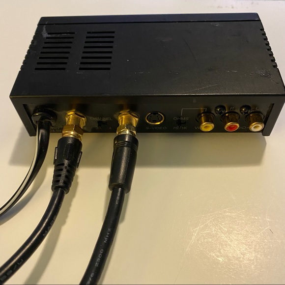 OEM radio shack RF modulator 15–1214+ power cord and 2 coaxial cords - Picture 3 of 5